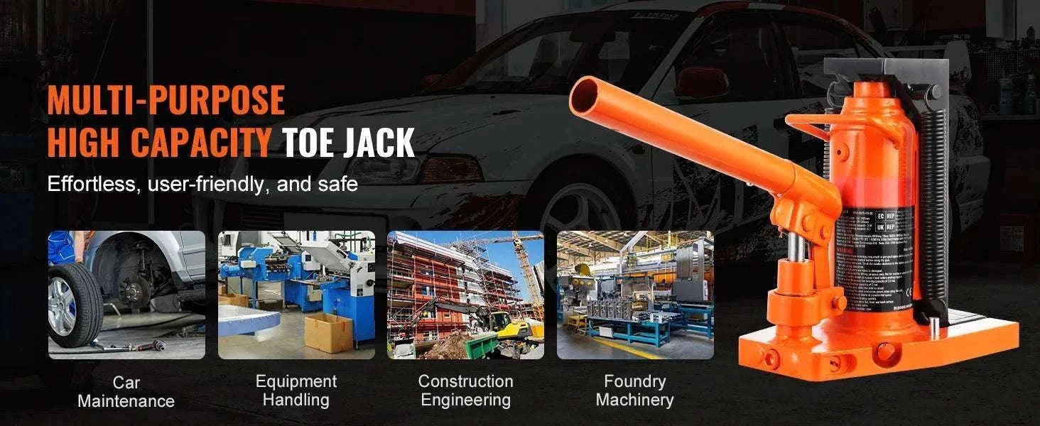 Hydraulic Toe Jack 2.5T Toe / 5T Top Lift for Low Clearance Lifting-2.5T / GERMANY