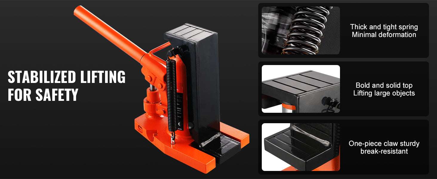 Hydraulic Toe Jack 2.5T Toe / 5T Top Lift for Low Clearance Lifting-2.5T / GERMANY
