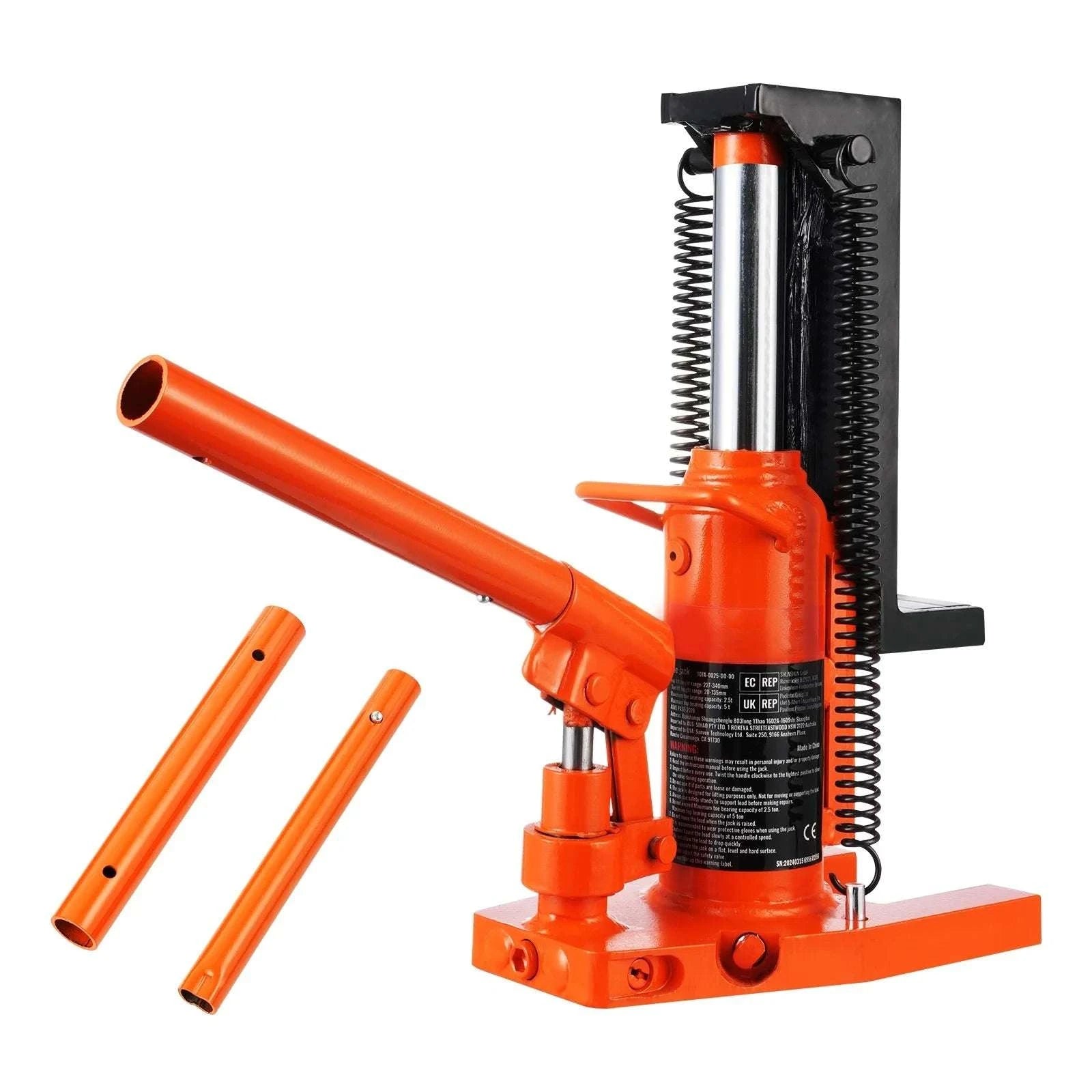Hydraulic Toe Jack 2.5T Toe / 5T Top Lift for Low Clearance Lifting-2.5T / United States