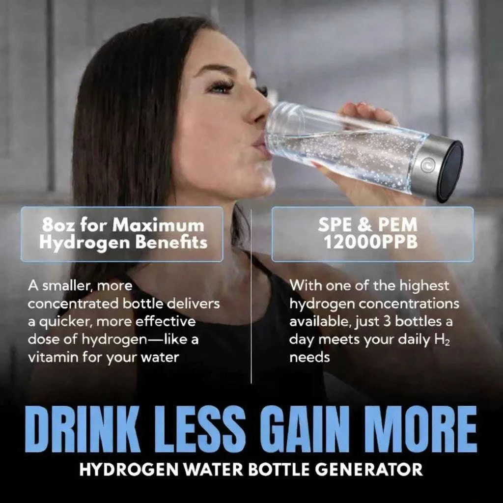 Hydrogen Water Bottle 12000PPB Generator with SPE/PEM Technology-12000PPB / CN
