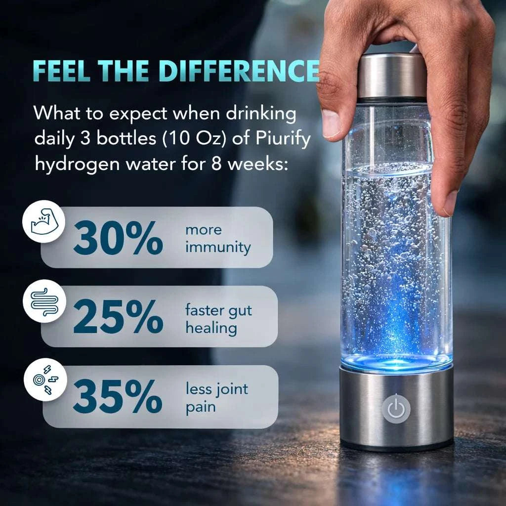 Hydrogen Water Bottle 12000PPB Generator with SPE/PEM Technology-12000PPB / CN