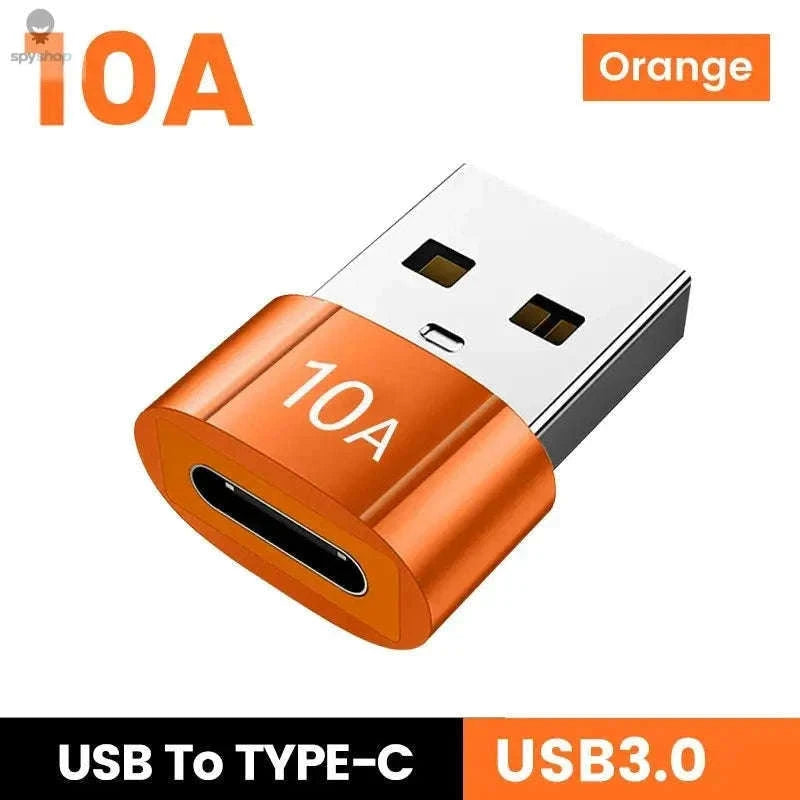 HyperLink 10A OTG USB-C Adapter for Fast Charging and USB 3.0-BlackA