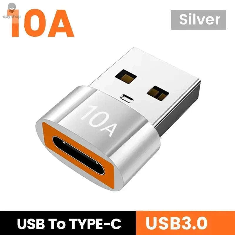 HyperLink 10A OTG USB-C Adapter for Fast Charging and USB 3.0-BlackA