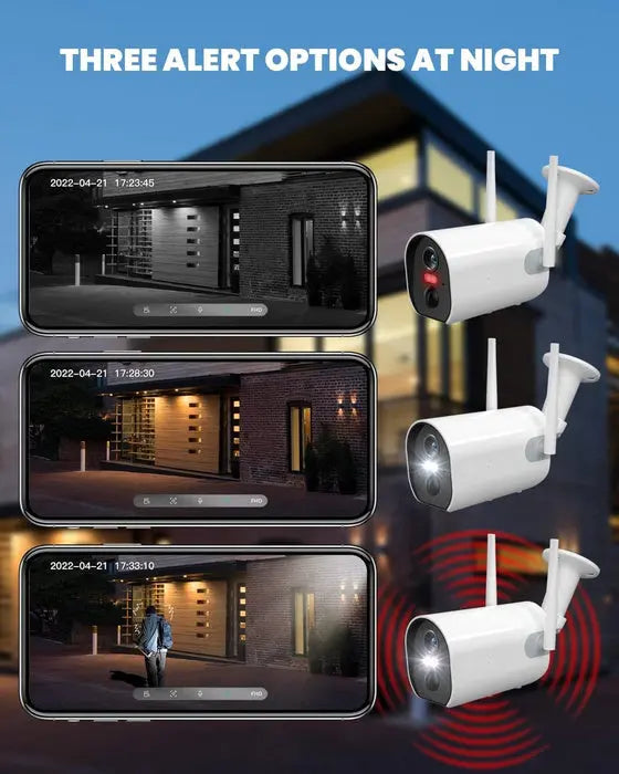 External surveillance camera with battery, 1080P WiFi with 10400 mAh battery, night vision, two-way sound, waterproof Spy-shop.com