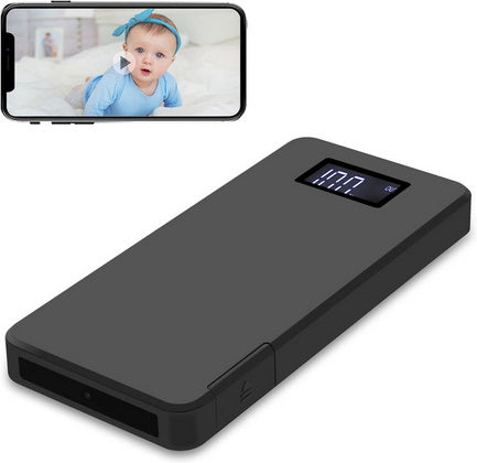 10000mAh Mini Camera Powerbank WiFi – 1080P HD Portable Surveillance with Night Vision for Indoor Use - Spy-shop.com