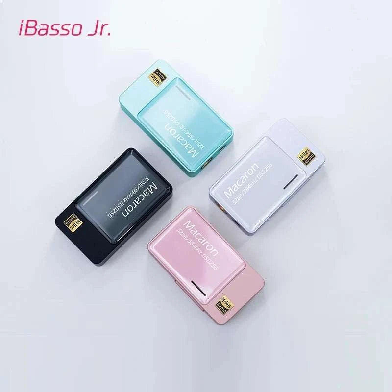 iBasso Jr Macaron Portable USB DAC Amp with 4.4mm & 3.5mm Output-Macaron (Black)
