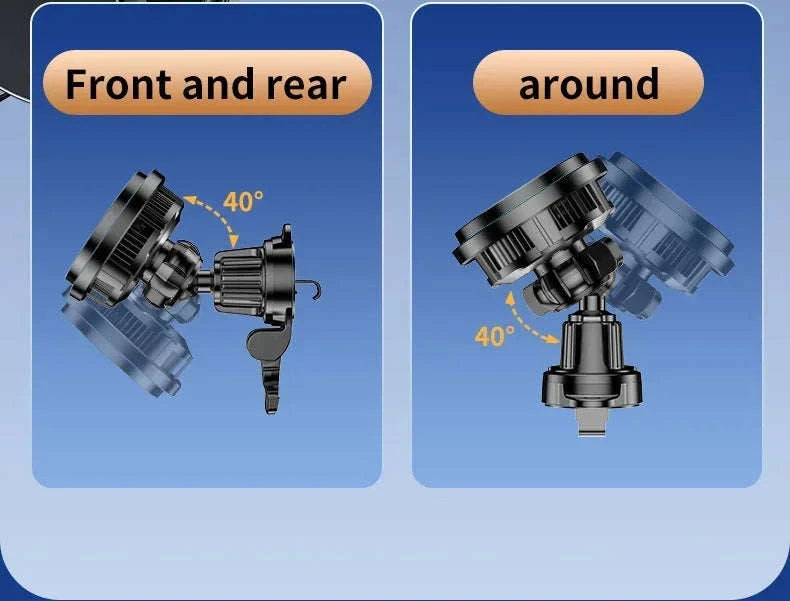 Ice Cooling Magnetic Car Charger Stand-Black