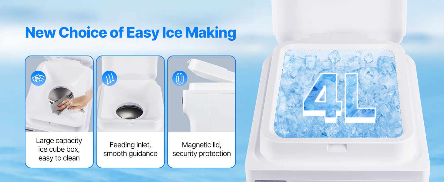 Commercial Ice Shaver Machine 220 lbs/hr Snow Cone Maker 110V