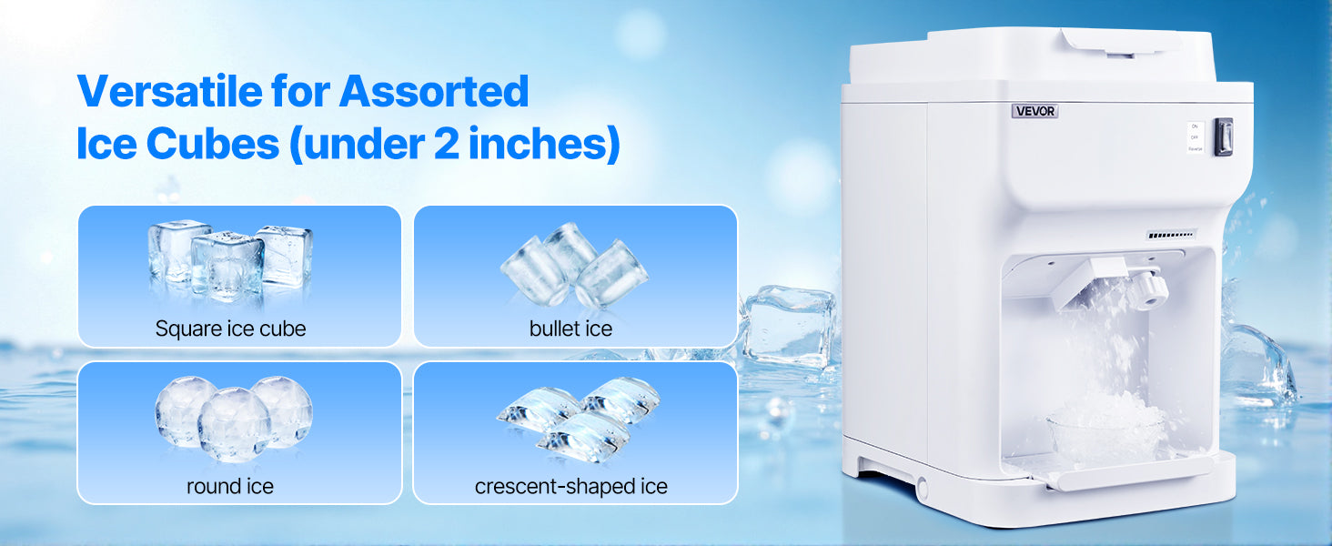 Commercial Ice Shaver Machine 220 lbs/hr Snow Cone Maker 110V