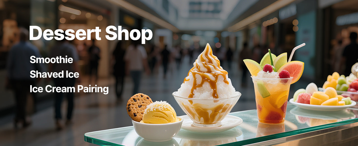 Electric Ice Crusher Machine with Bowl & Cover, 3KG/Min Shaved Ice
