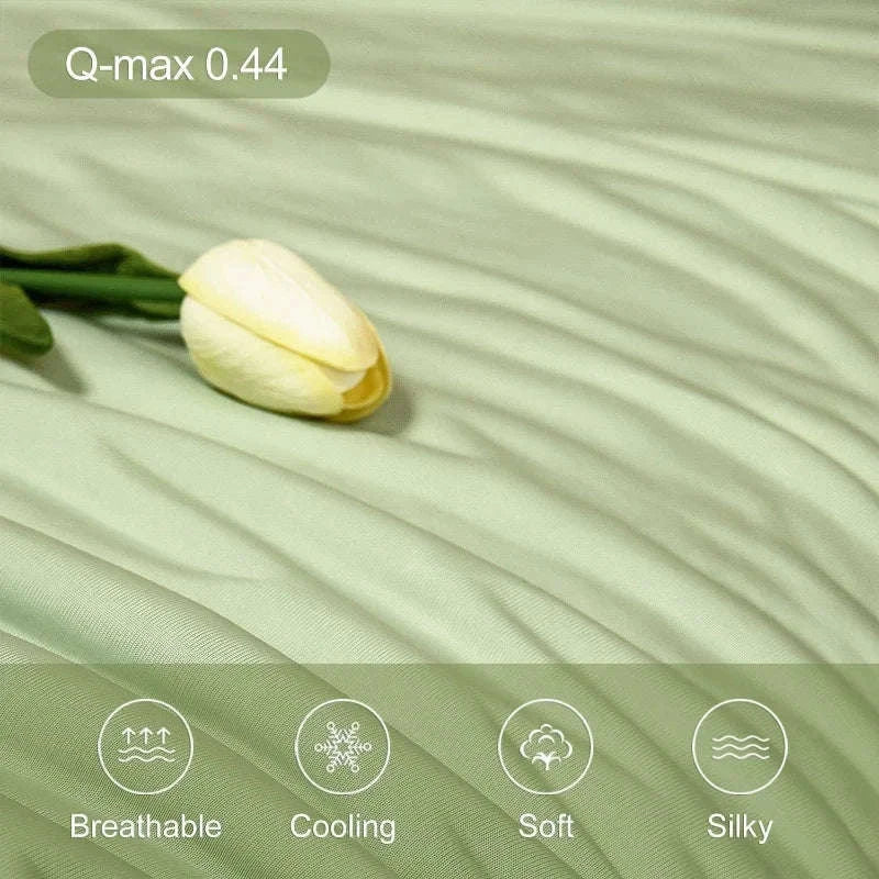 Ice Silk Cooling Blanket for Summer-Aqua Green / 200x230cm