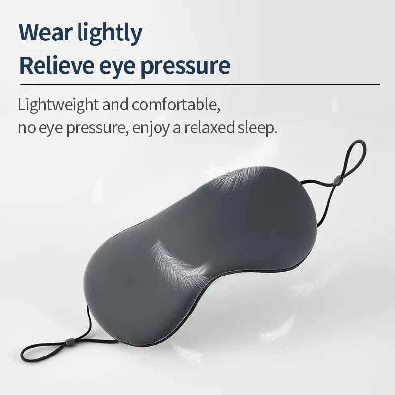 Ice Silk Dual-Use Warm & Cool Eye Mask for Restful Comfort-Grey