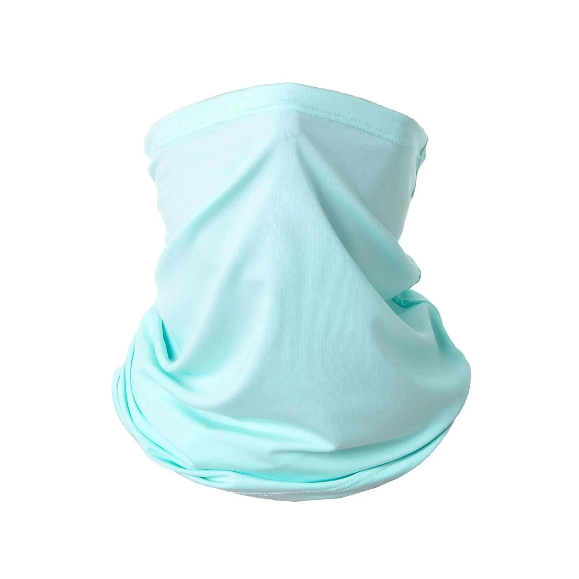 Ice Silk Sun Protection Neck Cover for Outdoor Riding-WHITE