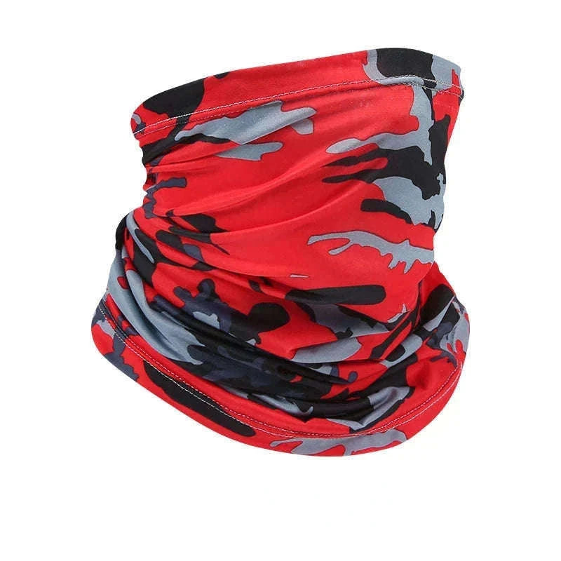 Ice Silk Sun Protection Neck Cover for Outdoor Riding-WHITE