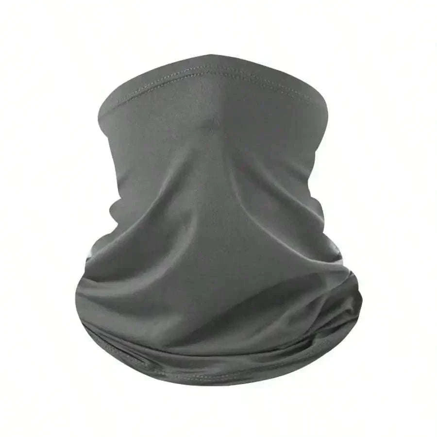 Ice Silk Sun Protection Neck Cover for Outdoor Riding-WHITE