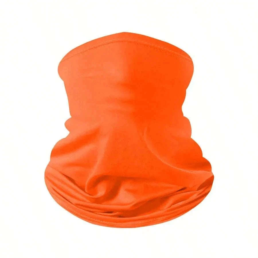 Ice Silk Sun Protection Neck Cover for Outdoor Riding-WHITE