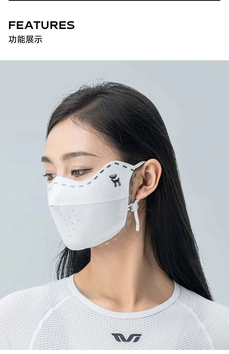 Ice Silk UV Protection Face Mask for Summer Outdoor Sport-12240001003 / 1 pcs
