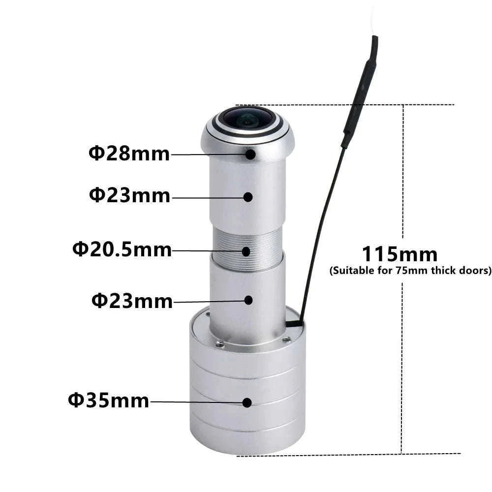 ICSEE Tuya WiFi Smart Door Peephole Camera 1080P-D-tuya app / AU Plug