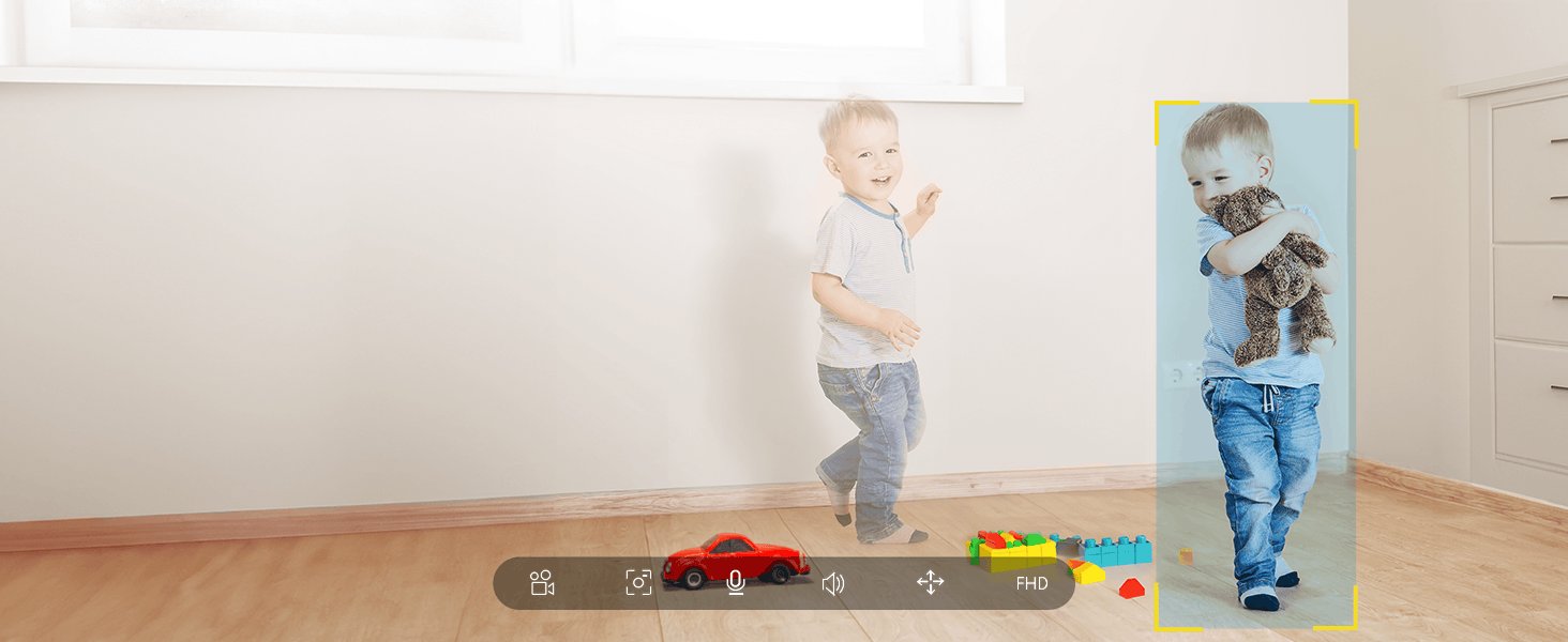 ieGeek 1080P Baby Monitor with 2 Cameras and Split Screen-United States
