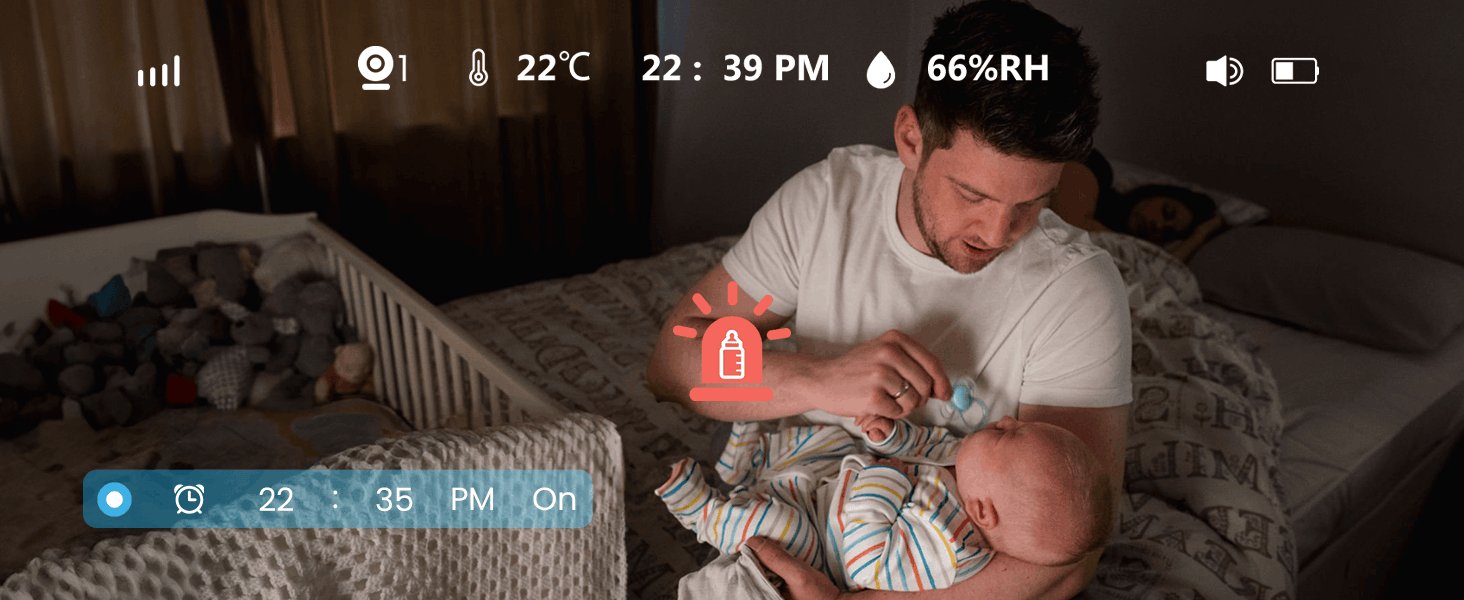 ieGeek 1080P Baby Monitor with 2 Cameras and Split Screen-United States