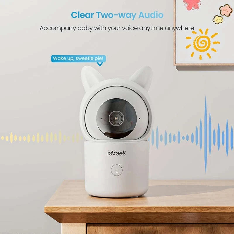 ieGeek 1080P Baby Monitor with 2 Cameras and Split Screen-United States