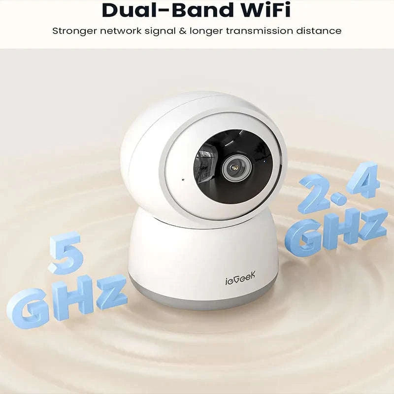 ieGeek 5MP Indoor Security Camera with 360° PTZ and Night Vision-United Kingdom