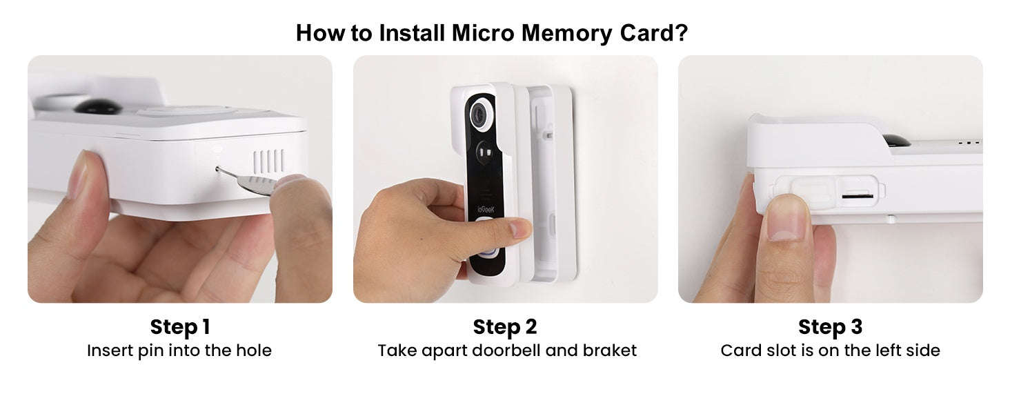 ieGeek Wireless Video Doorbell Camera with Chime, 2K HD-United Kingdom