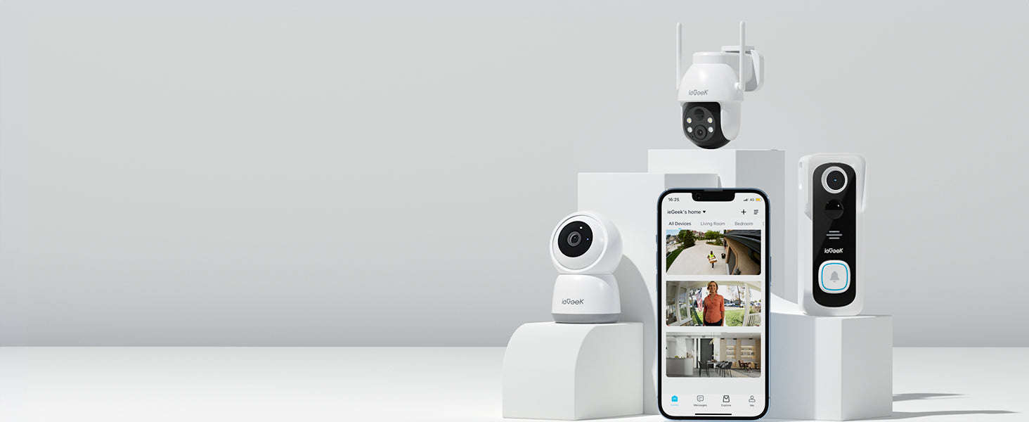 ieGeek Wireless Video Doorbell Camera with Chime, 2K HD-United Kingdom