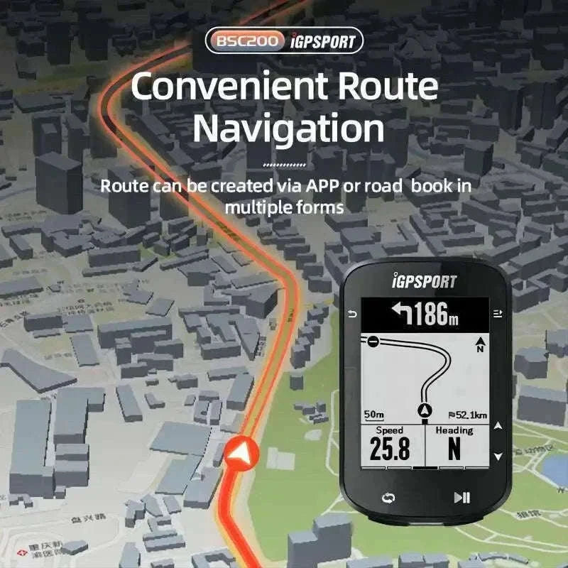 IGPSPORT BSC200 GPS Bicycle Computer for Ride Tracking-BSC200