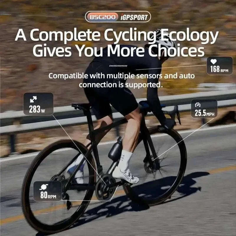IGPSPORT BSC200 GPS Bicycle Computer for Ride Tracking-BSC200