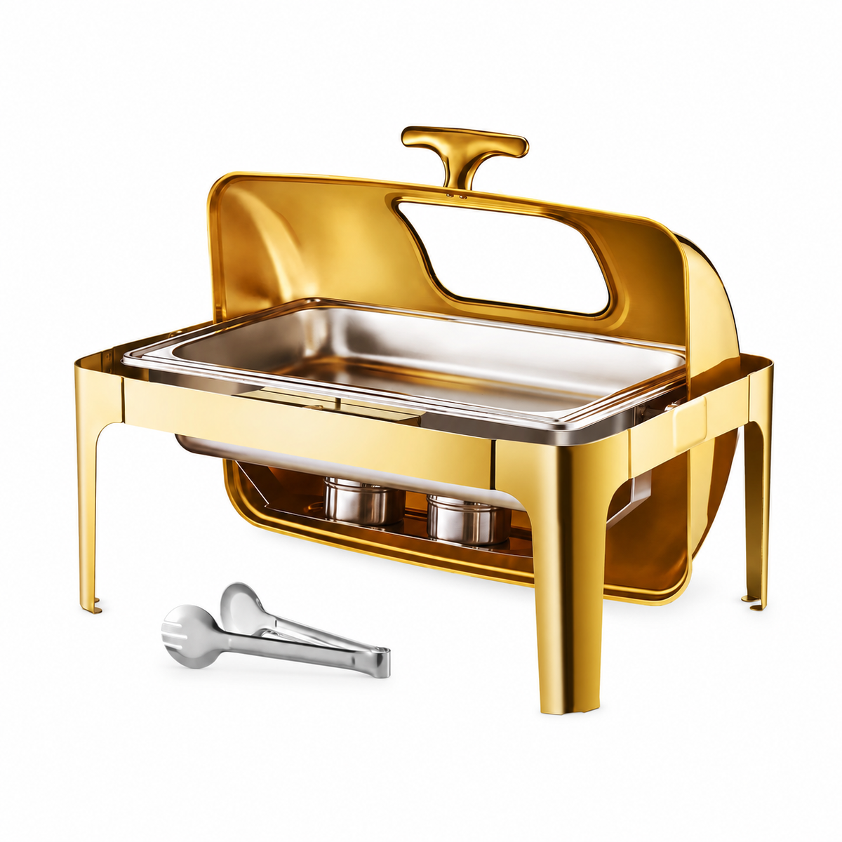 9 Quart Roll-Top Chafing Dish with Viewing Lid