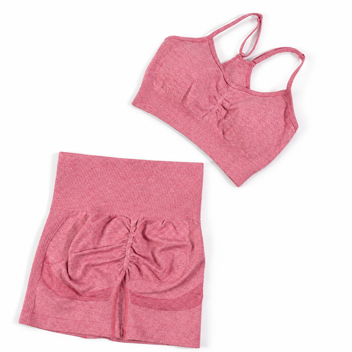 Seamless Yoga Bra and Shorts – Separate or Set Options