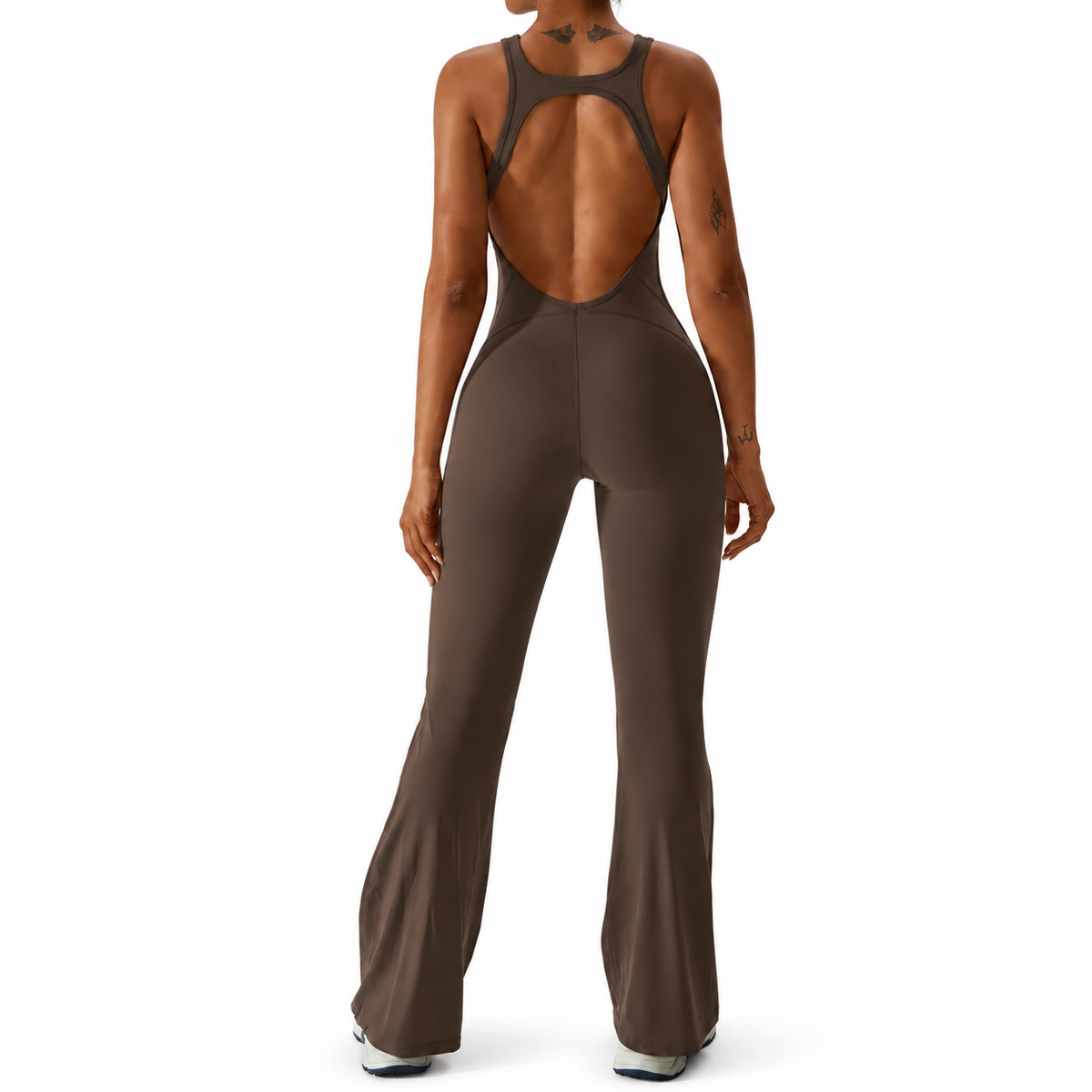 Stretch V-Back Workout Jumpsuit – Style Options