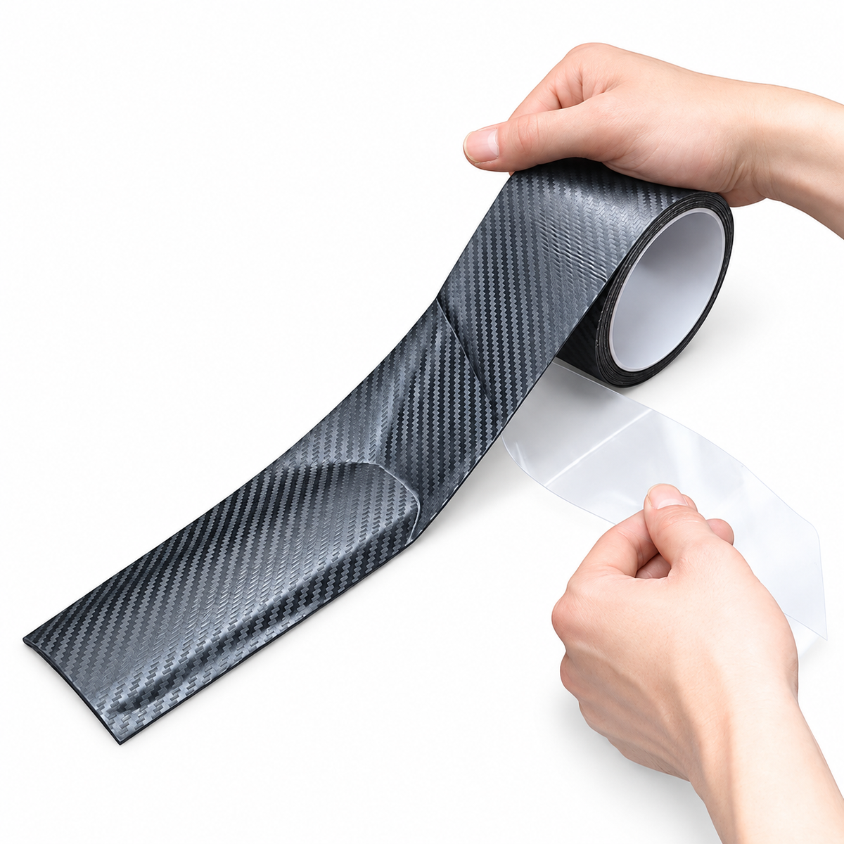 Carbon-Pattern Adhesive Vehicle Trim Tape – 3 m