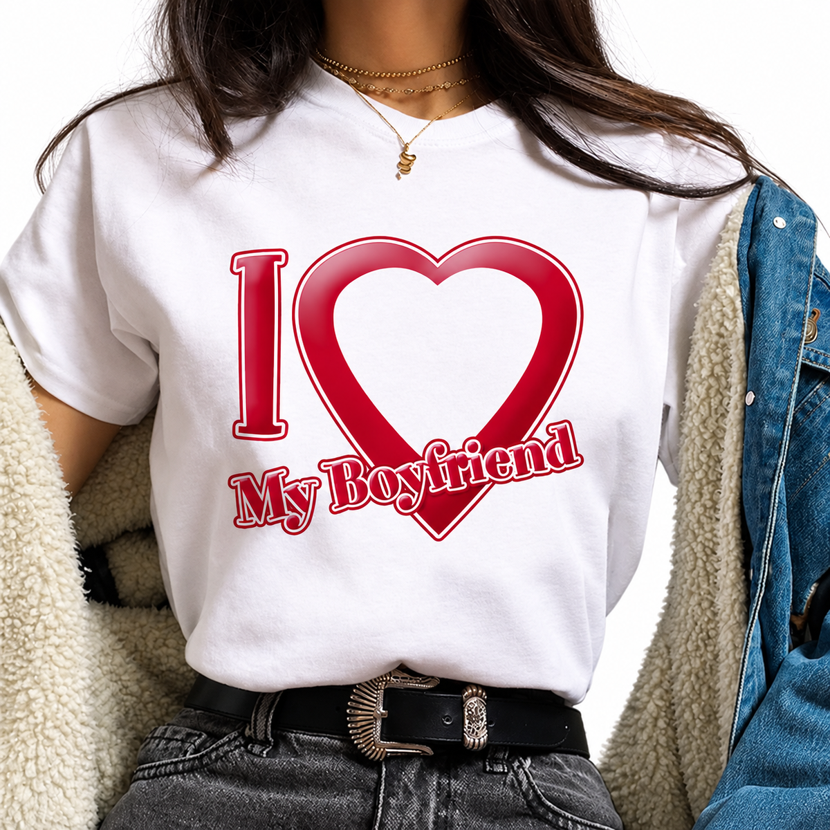 Women's I Love My Boyfriend T-Shirt – Style Options