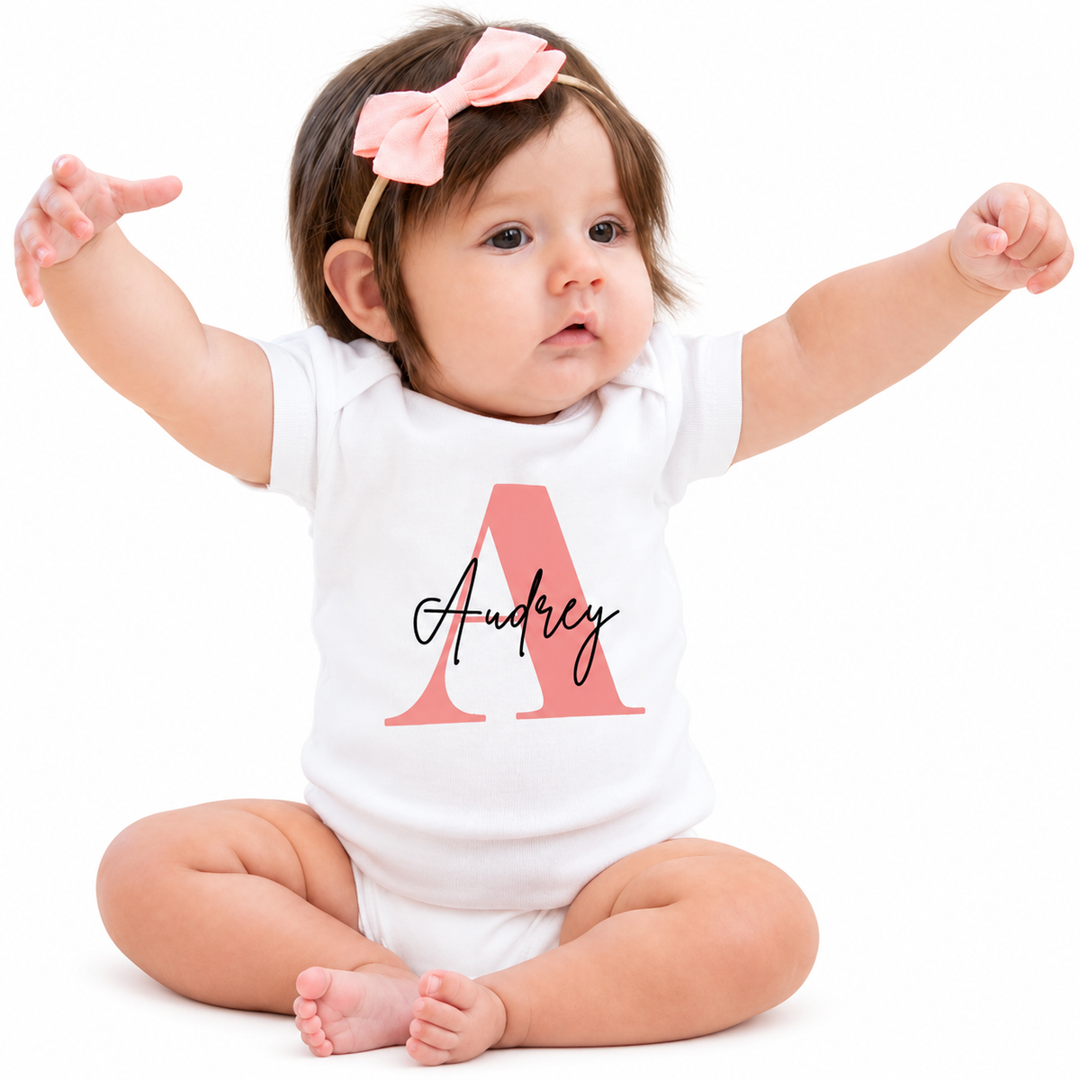 Personalized Name-and-Letter Baby Bodysuit
