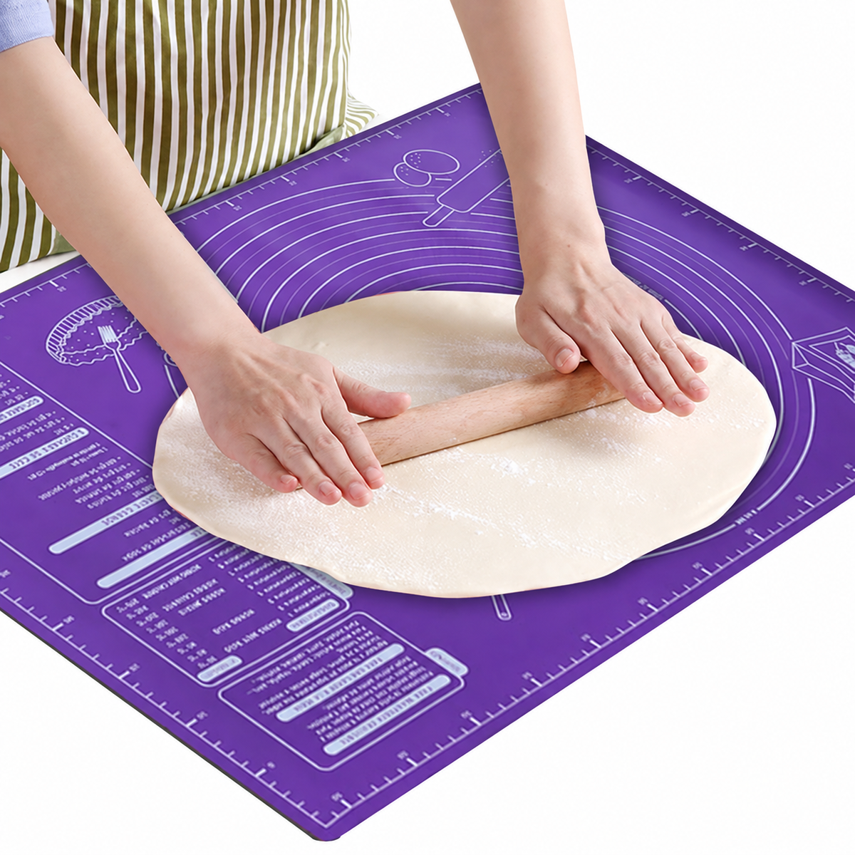 Silicone Dough Rolling Mat - Size Options