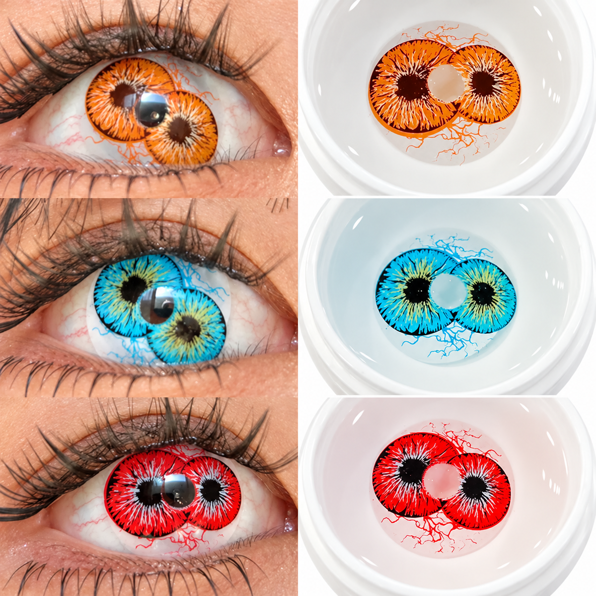 14.5mm Coloured Costume Contact Lenses - Pair