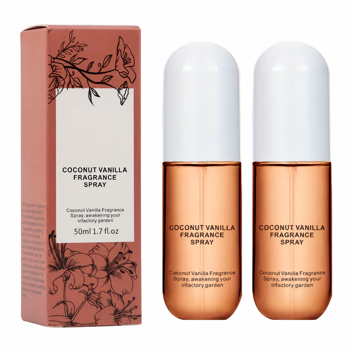 Coconut Hair and Body Fragrance Sprays - Set of 2