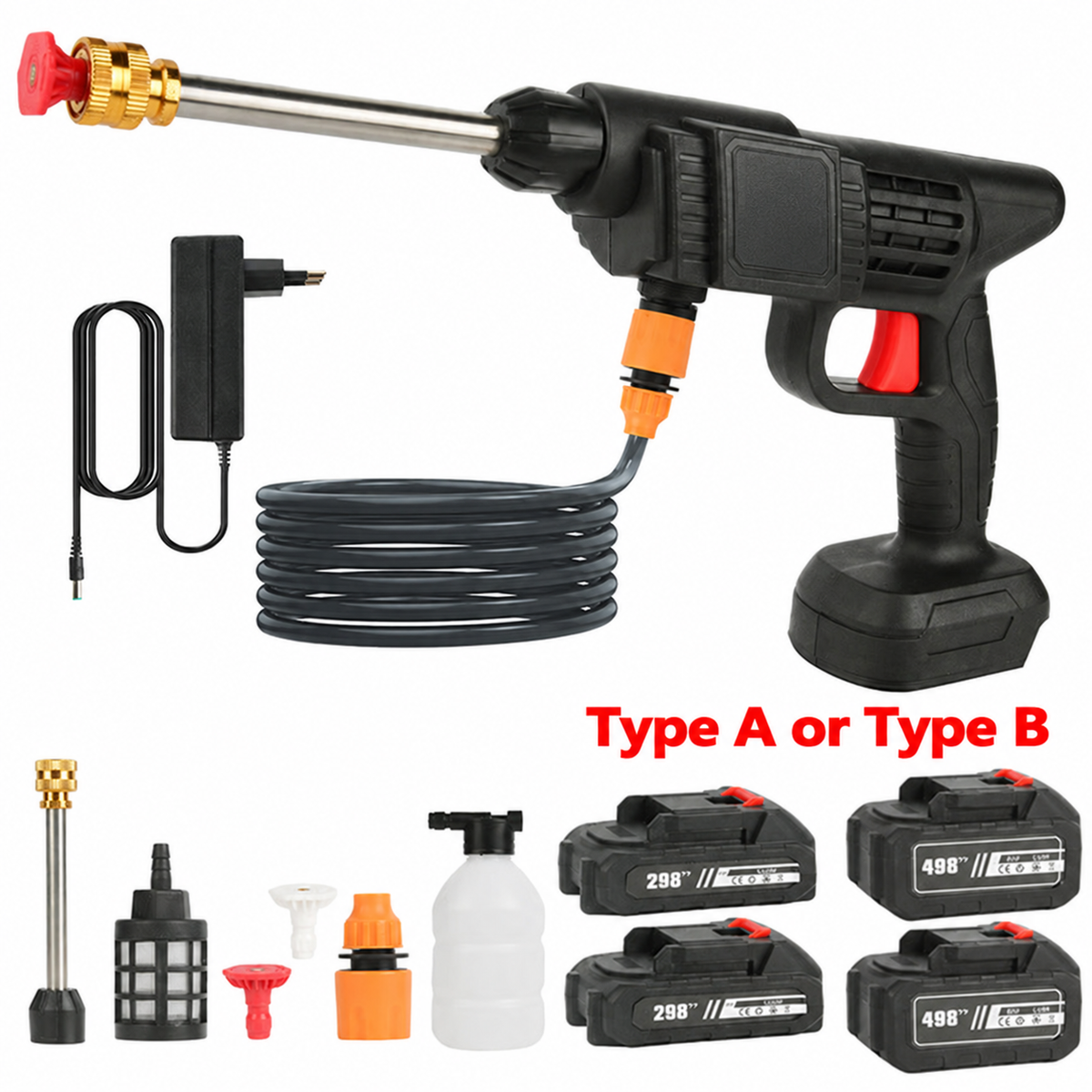 21V Cordless Washer with Battery Options