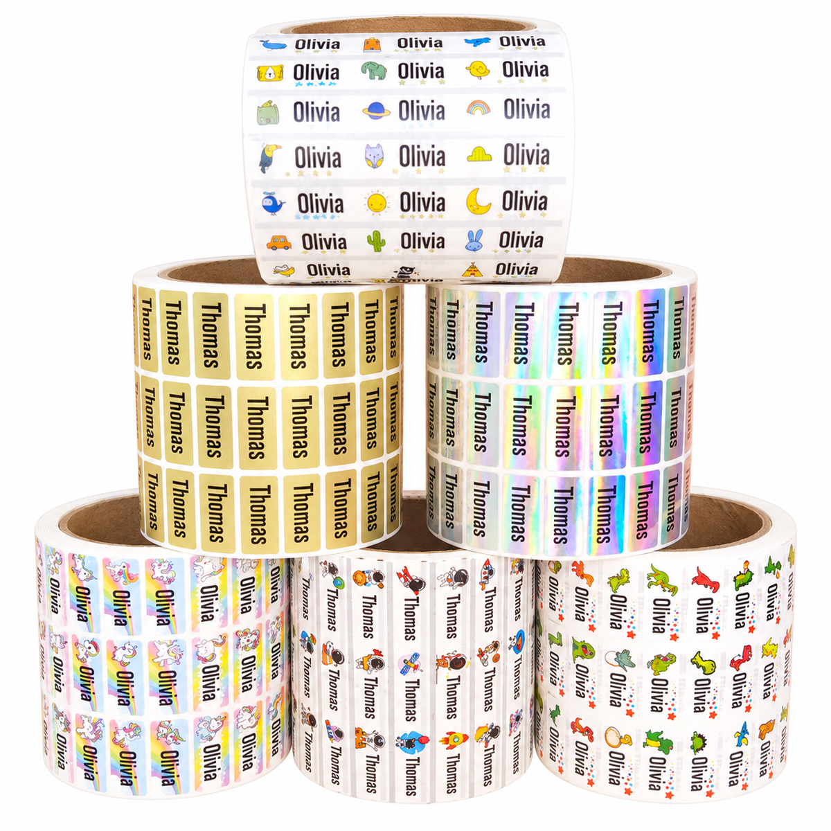 Personalised Name Stickers for School Items