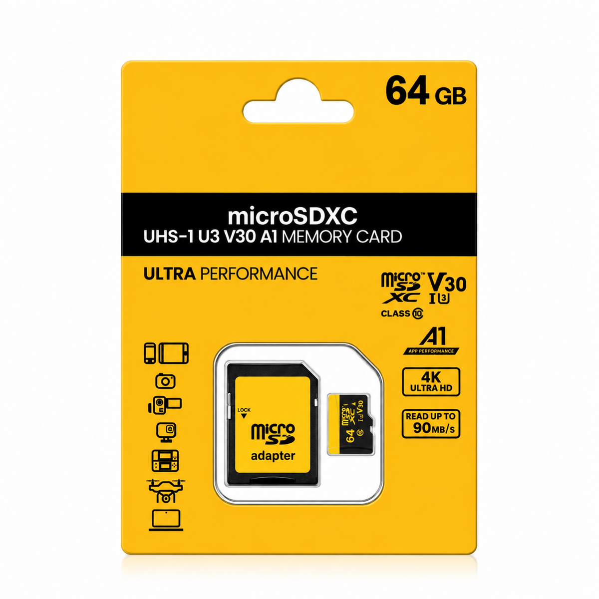 microSD Memory Card - 32 GB to 512 GB