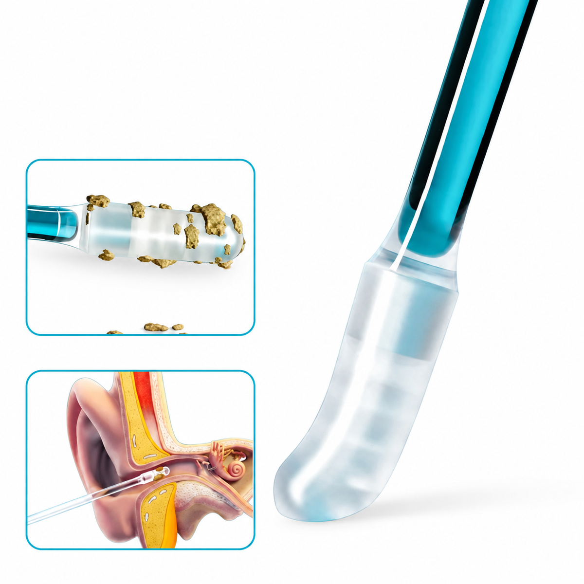 Adhesive Ear-Care Sticks - 24 Pieces