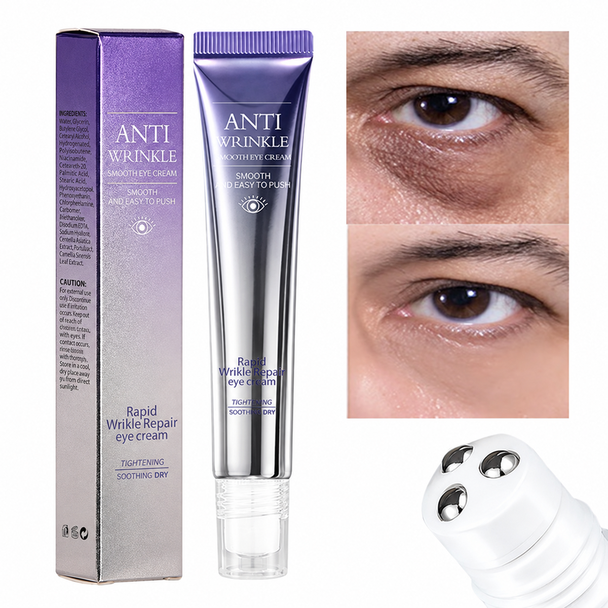 Moisturising Eye Cream with Roller Applicator