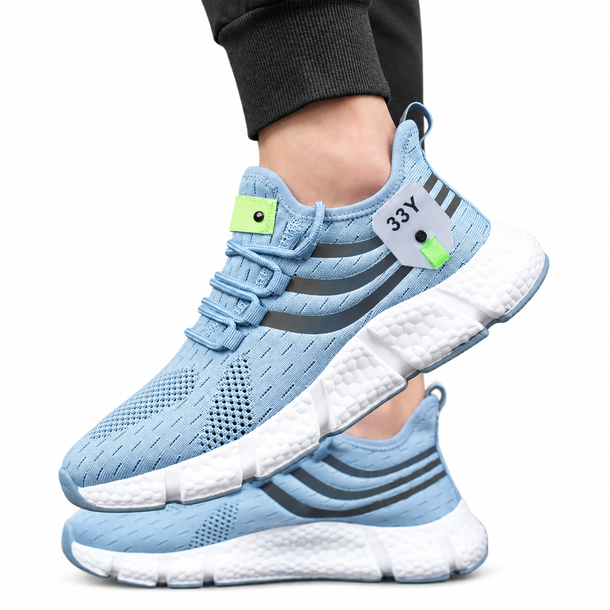 Men's Mesh Lace-Up Trainers