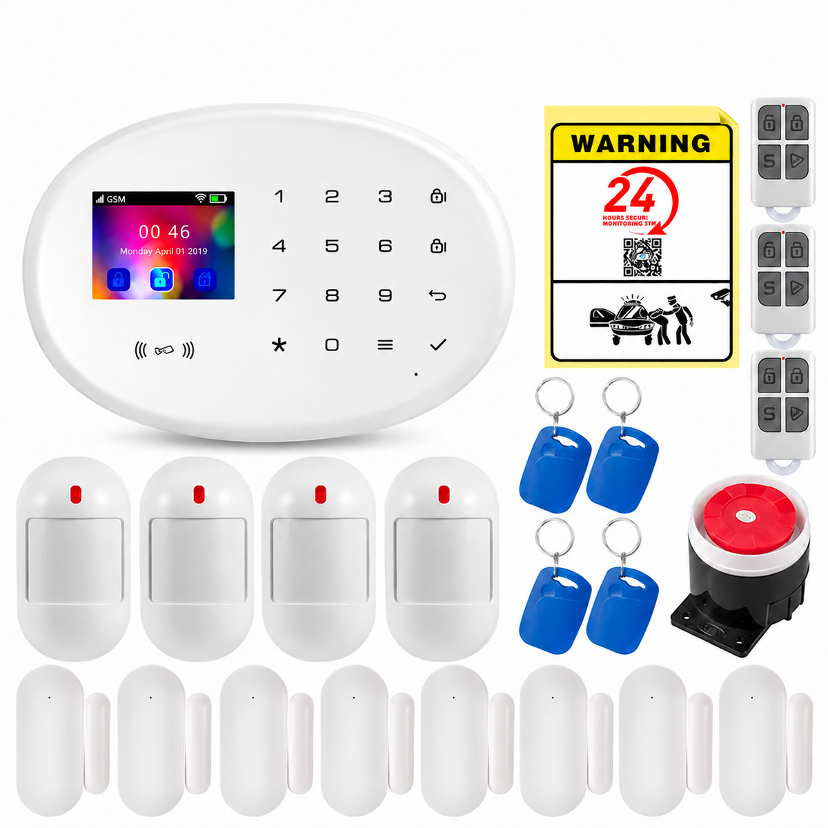 W181/W202 Tuya WiFi and 2G GSM Alarm System