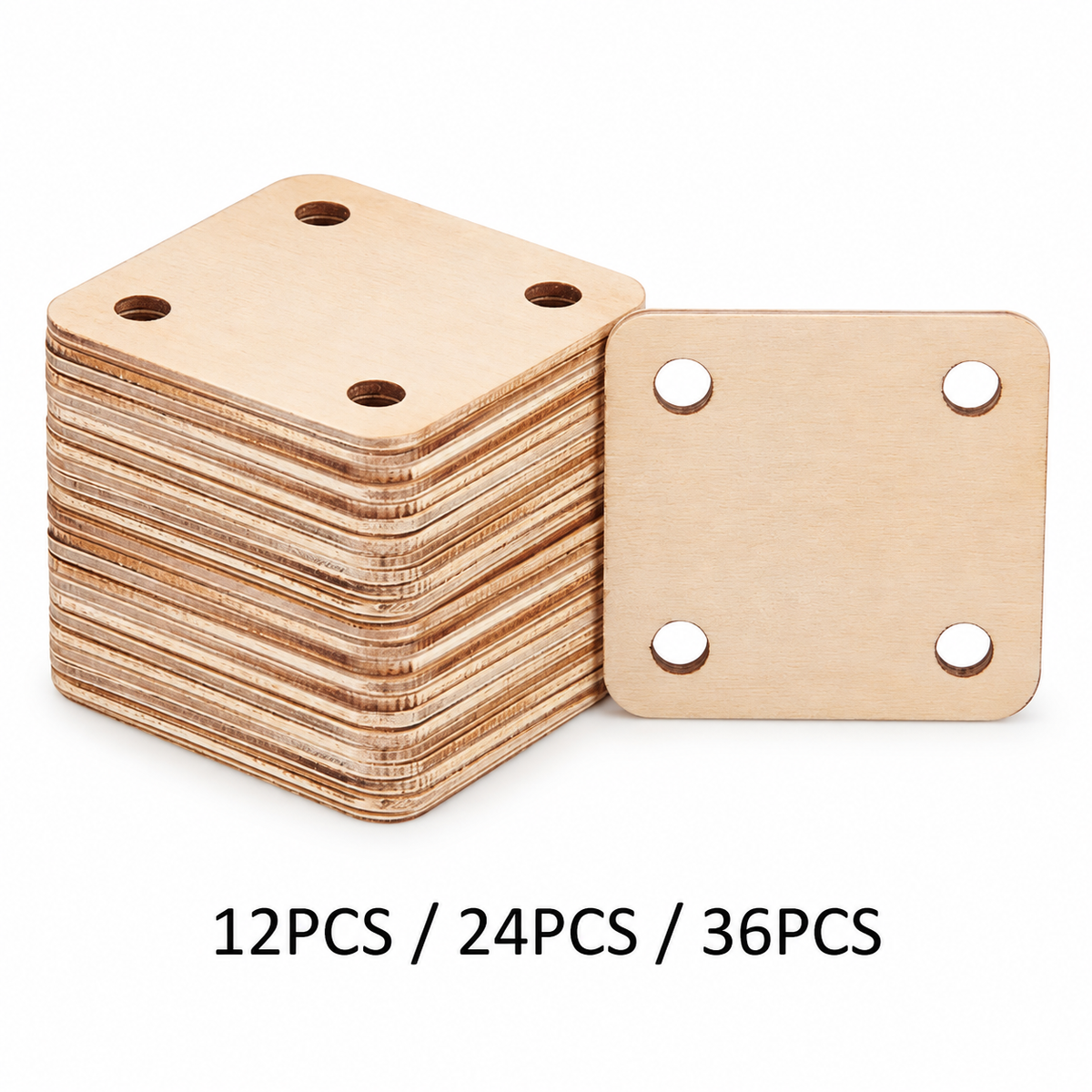 Wooden Tablet Weaving Cards - 12, 24 or 36 Pieces