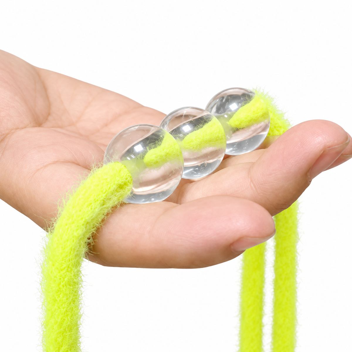 Rope-Through-Balls Magic Prop