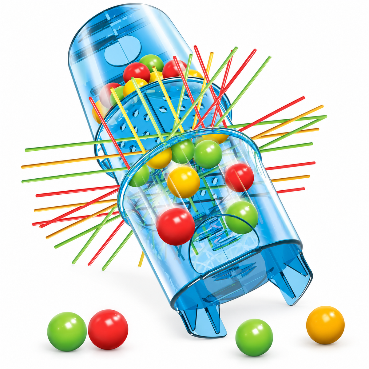 Pull-the-Sticks Ball Drop Game for 2-4 Players