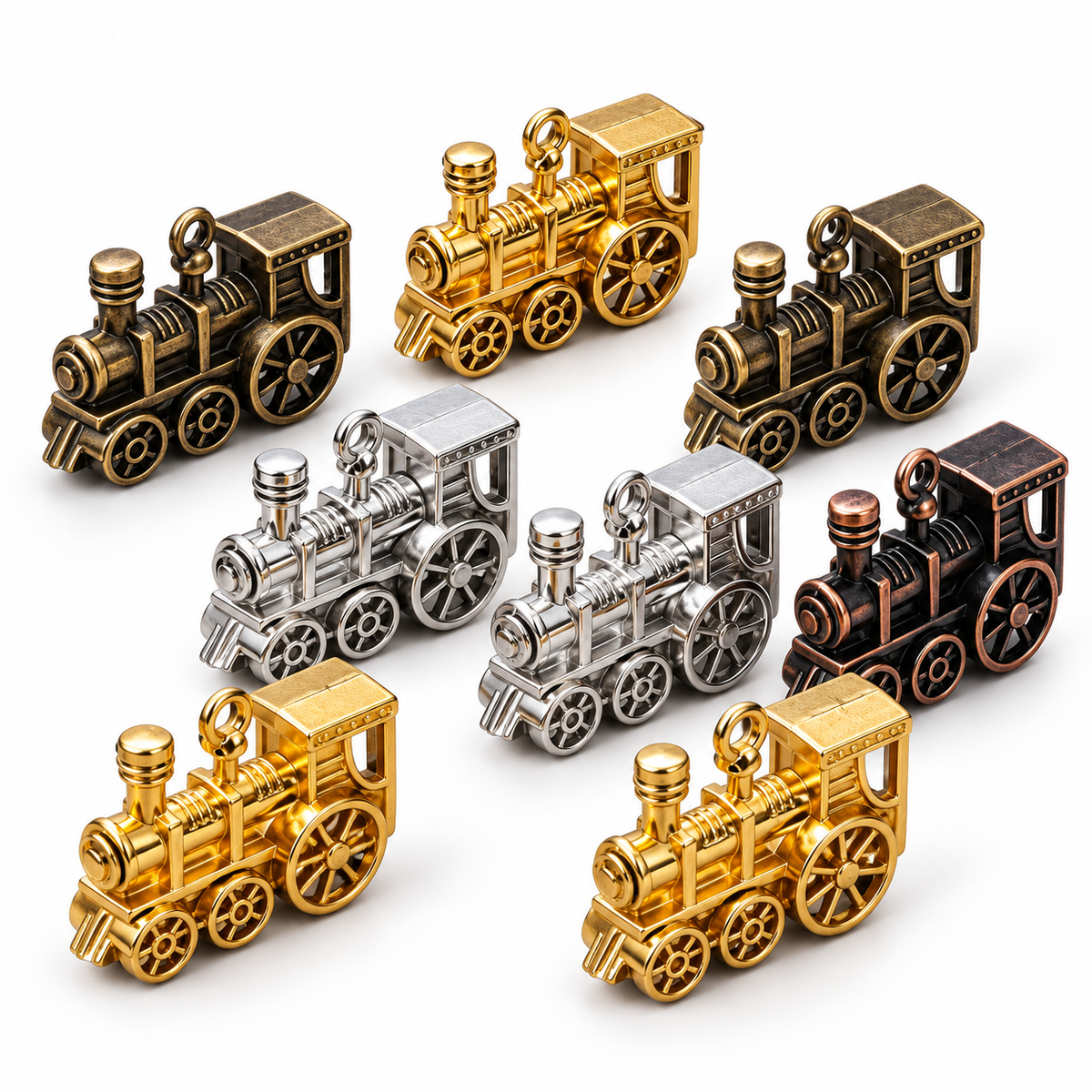 Metal Train Markers for Mexican Train Dominoes